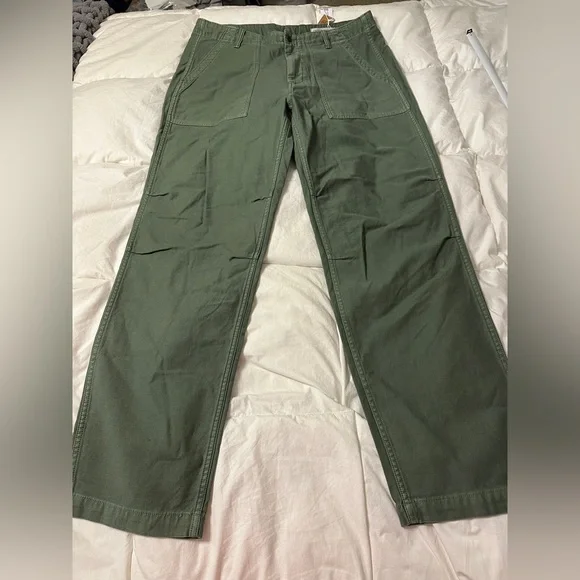 Outerknown Green “The Field Pants” Organic Cotton - NWT - Size 35x32 - Picture 4 of 14